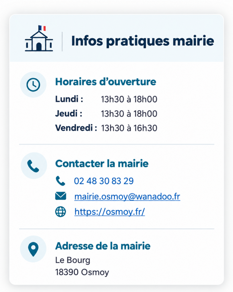 Info mairie Osmoy